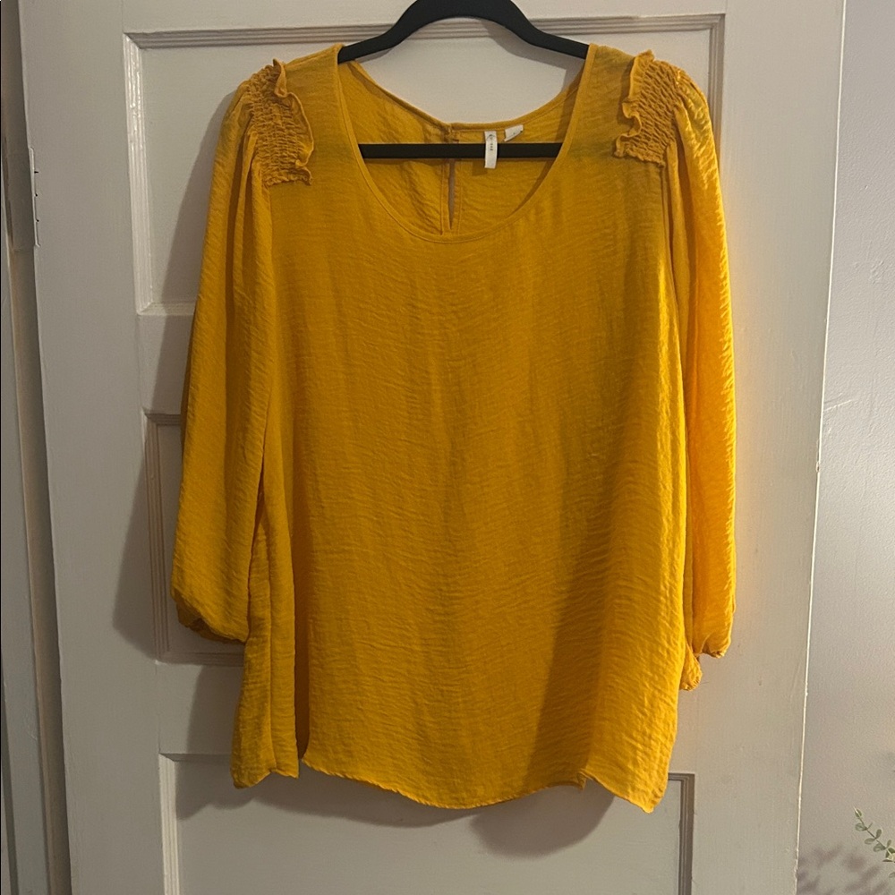 Cato Mustard Yellow Blouse